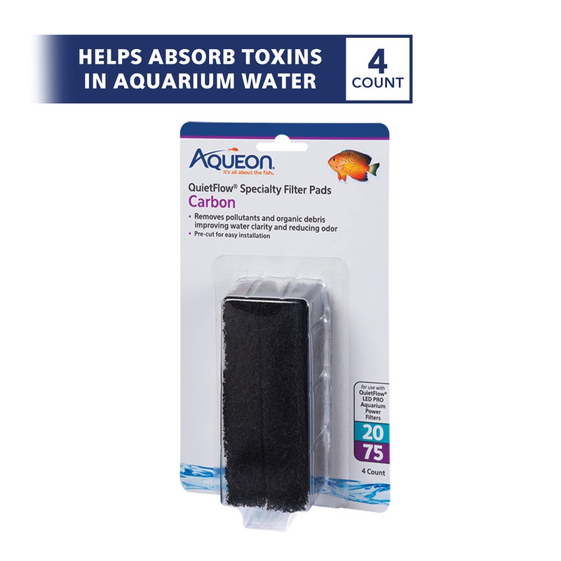 Aqueon Replacement Specialty Filter Pads Carbon 20/75 - Image 2